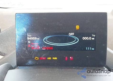 2021 BMW I3S 120Ah W/Range Extender z USA, uszkodzony, nr VIN WBY8P8C03M7H98534